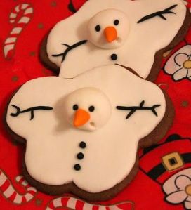 snowmen cookies